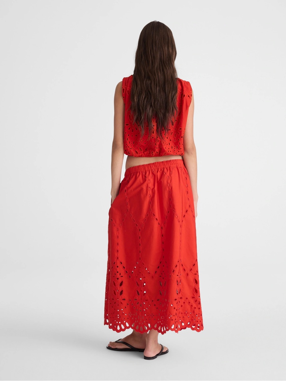 Madewell Embroidered Midi Skirt - Picture 4 of 9